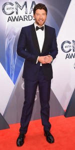 NASHVILLE, TN - NOVEMBER 04: Recording artist Brett Eldredge attends the 49th annual CMA Awards at the Bridgestone Arena on November 4, 2015 in Nashville, Tennessee. (Photo by Michael Loccisano/Getty Images)