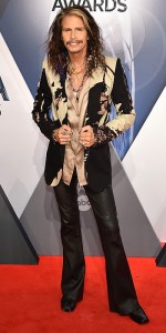 NASHVILLE, TN - NOVEMBER 04: Musician Steven Tyler attends the 49th annual CMA Awards at the Bridgestone Arena on November 4, 2015 in Nashville, Tennessee. (Photo by John Shearer/WireImage)